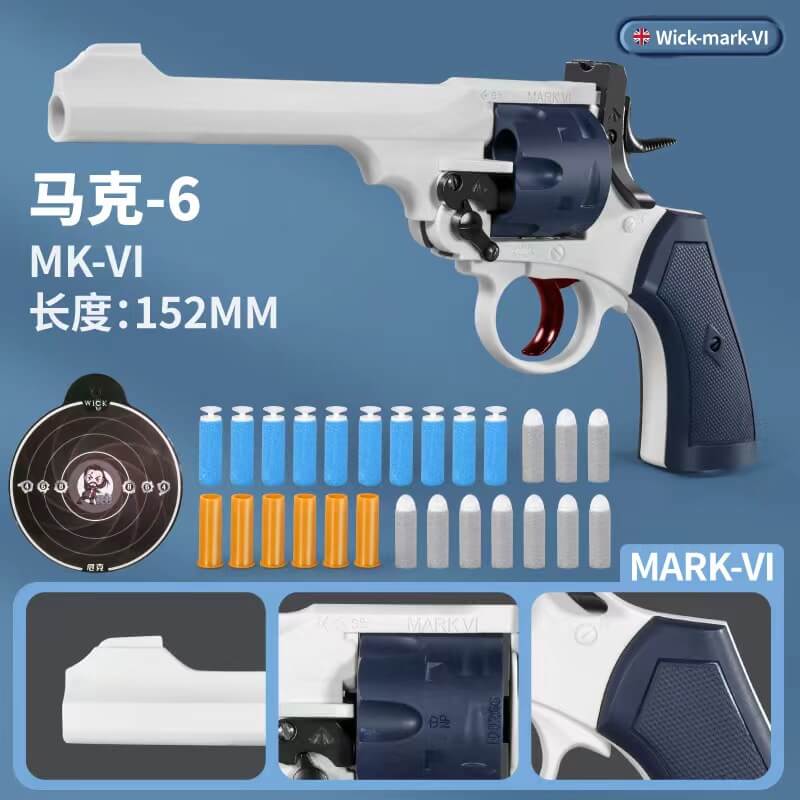 Webley Mk Shell Ejecting Soft Bullet Gun/Gel Blaster