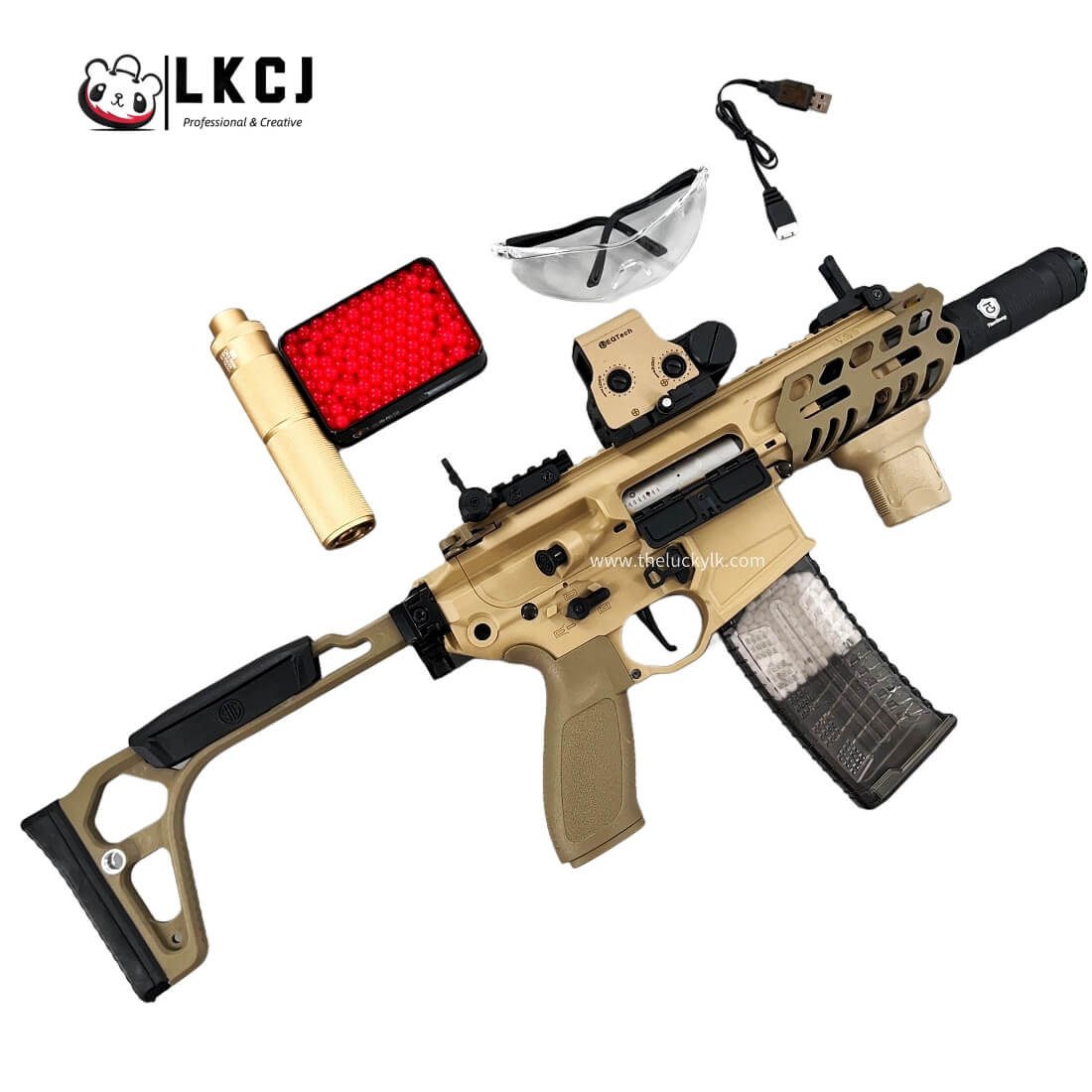 MCX Gel Blaster With Forward And Backward Movable Bolt