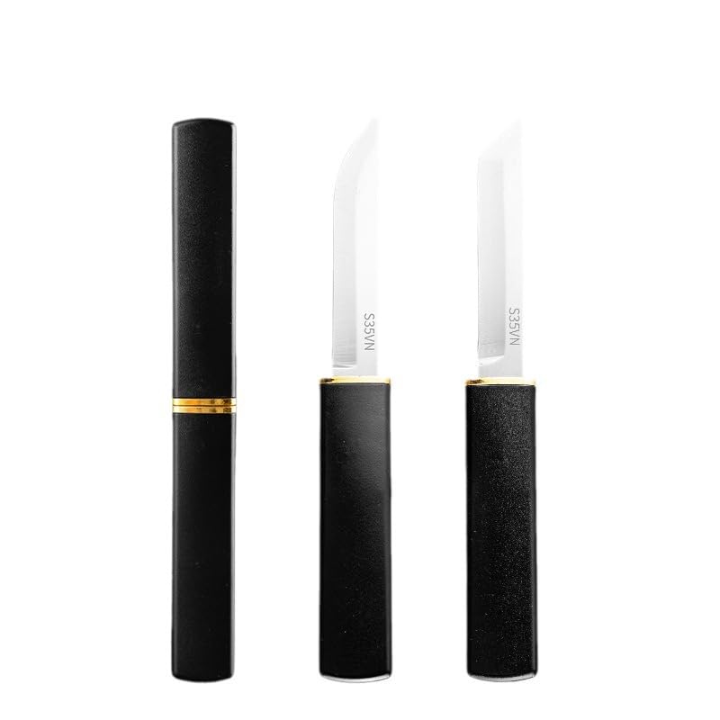 Paring knives,Portable Fruit Knife Set,Peeling Knife for Fruits and Vegetables Straight & Curved Stainless Steel ,Ultra Sharp Kitchen Knife for Camping Outdoor