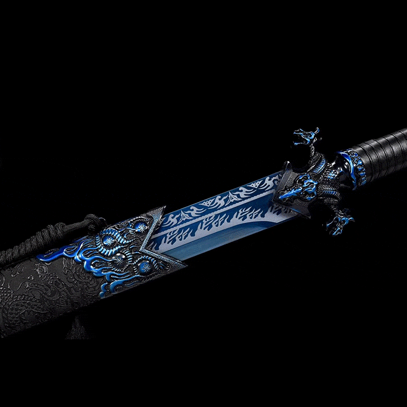 Handmade Devil King Chinese Sword With Blue