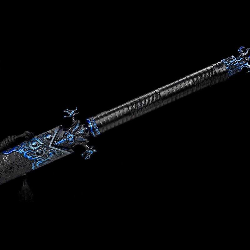 Handmade Devil King Chinese Sword With Blue