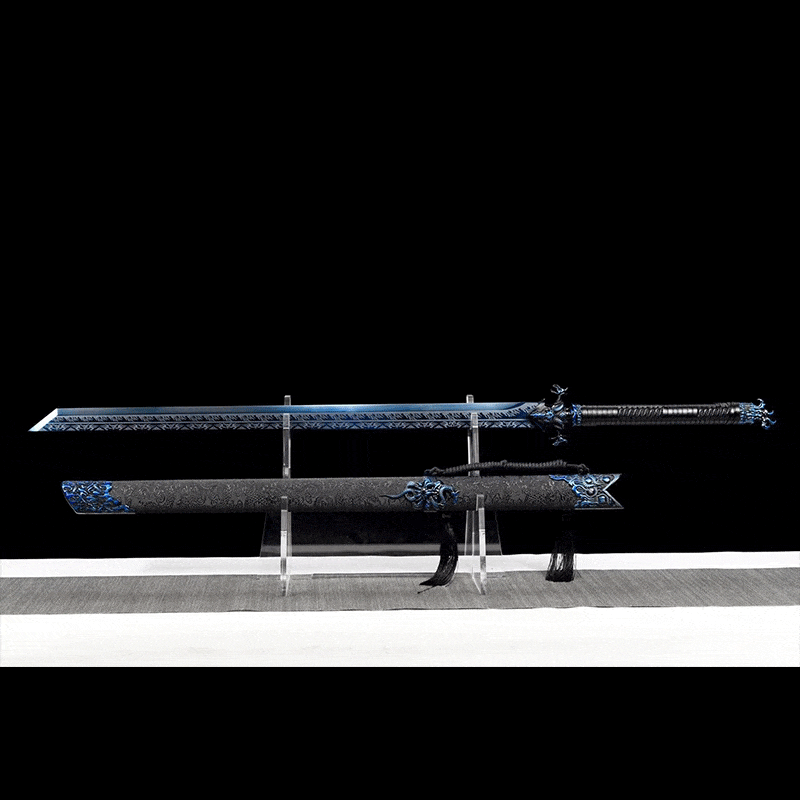 Handmade Devil King Chinese Sword With Blue
