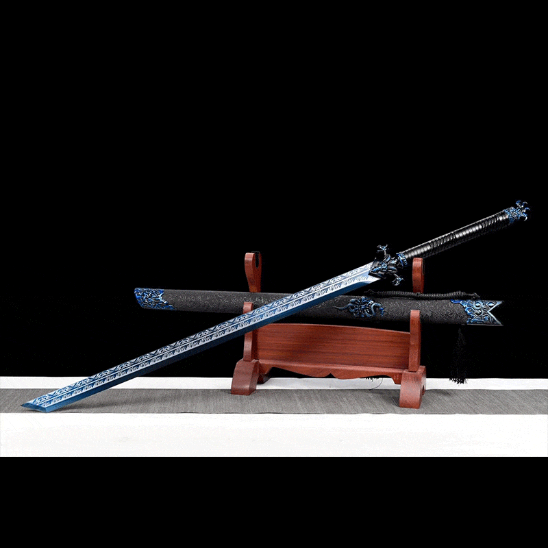Handmade Devil King Chinese Sword With Blue
