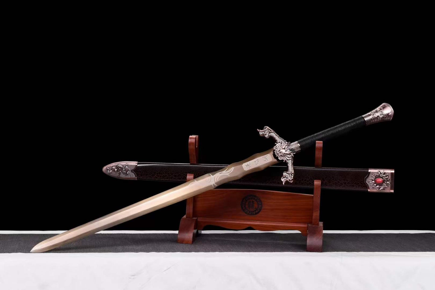 Handmade Dragon Scale Chinese Sword With Gold