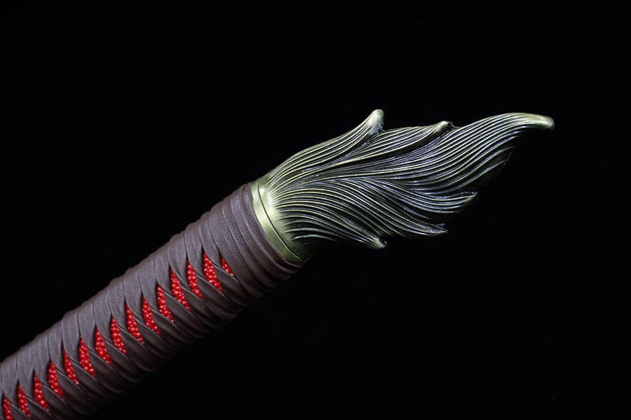Handmade High Carbon Steel Flowing Shadow Chinese Sword With Red Blade
