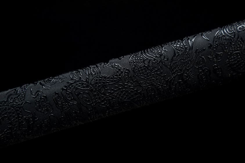 Handmade High Manganese Steel Thorny Dire Wolf Chinese Sword With Black Sheath