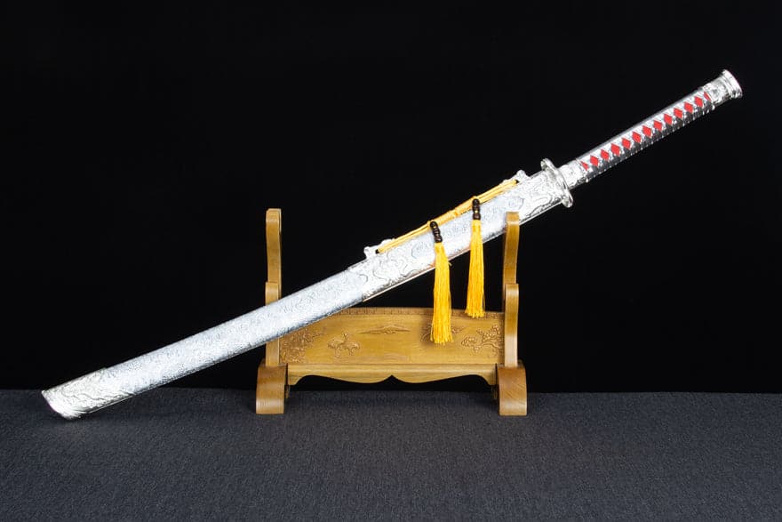 Handmade High-performance Manganese steel Chinese Sword With Red Blade