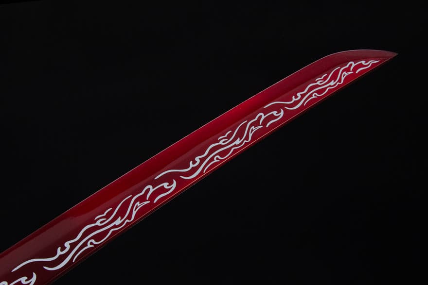 Handmade High-performance Manganese steel Chinese Sword With Red Blade
